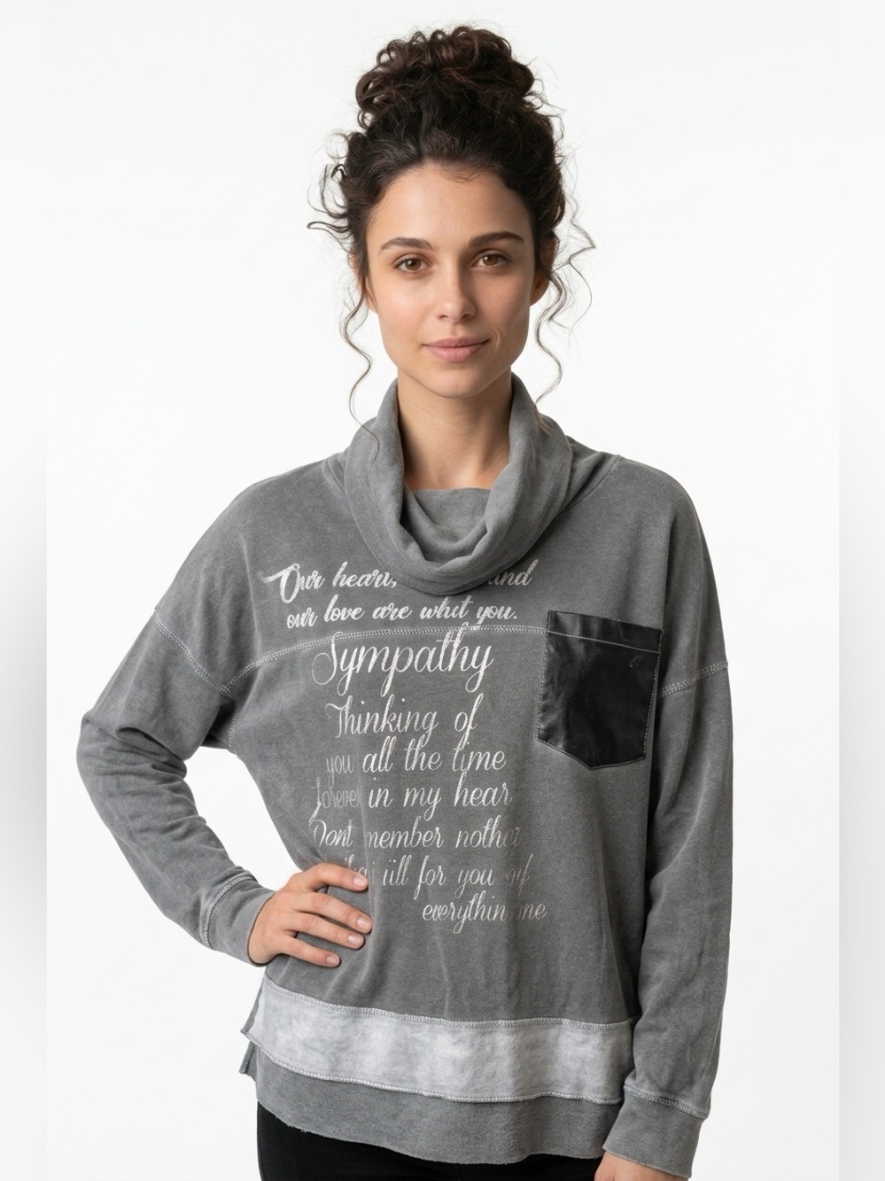 Oversized jersey top